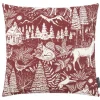 Magma Kissen 50×50 cm Forest weinrot