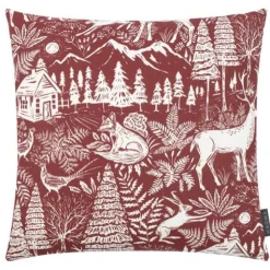 Magma Kissen 50×50 cm Forest weinrot