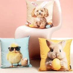 Magma Kissen EASTER PARTY Baby Rabbit 45×45 cm