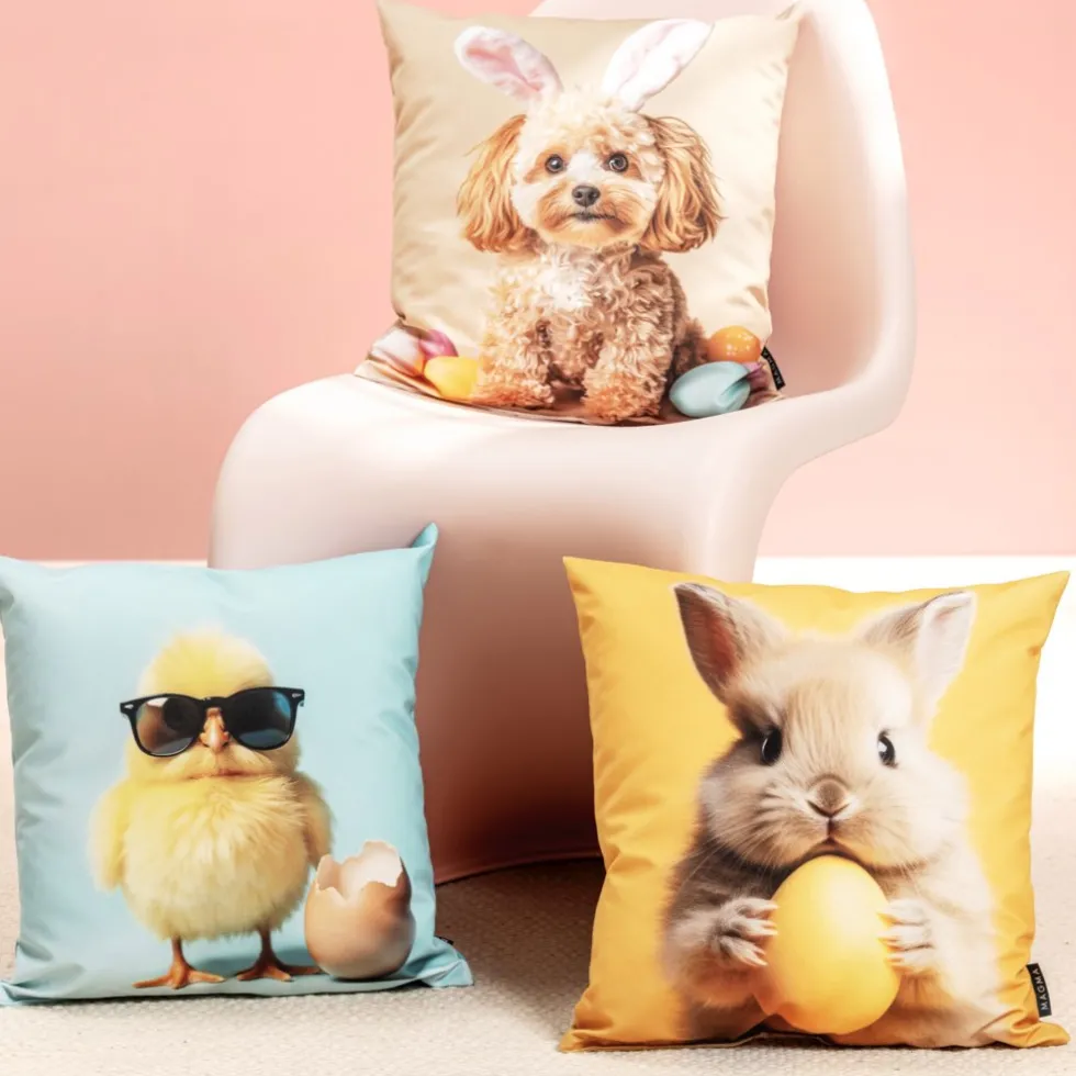 Magma Kissen EASTER PARTY Baby Rabbit 45×45 cm