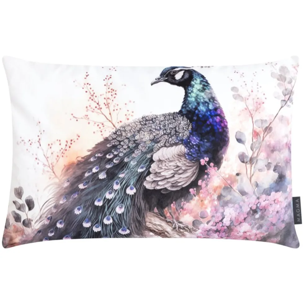 Magma Kissen FIORI Pfau 40×60 cm