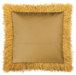Magma Kissen PAMINA gelb 40×40 cm Echtfell