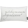 Magma Kissen SINNSPRUCH IRGENDWANN 30×50 cm