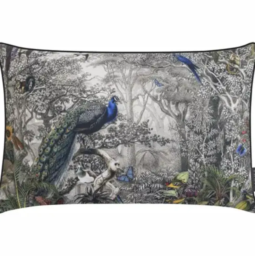 Magma Kissen VINTAGE BIRDS Pfau 40 x 60 cm