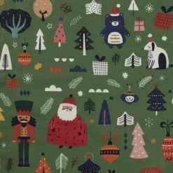 Magma Tischläufer Weihnachten XMAS PARTY grün 40×145 cm