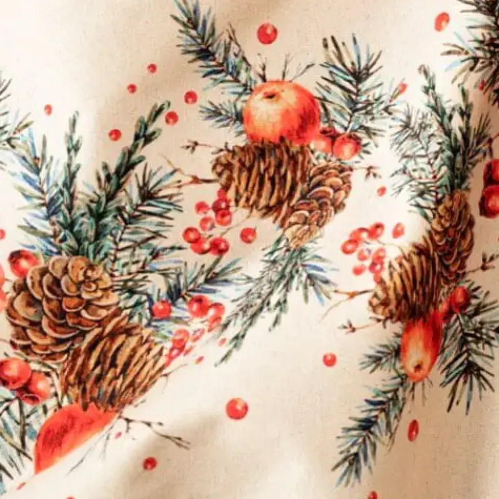 Magma Tischläufer Weihnachten COUNTRY XMAS Apfel natur 40 x 145 cm