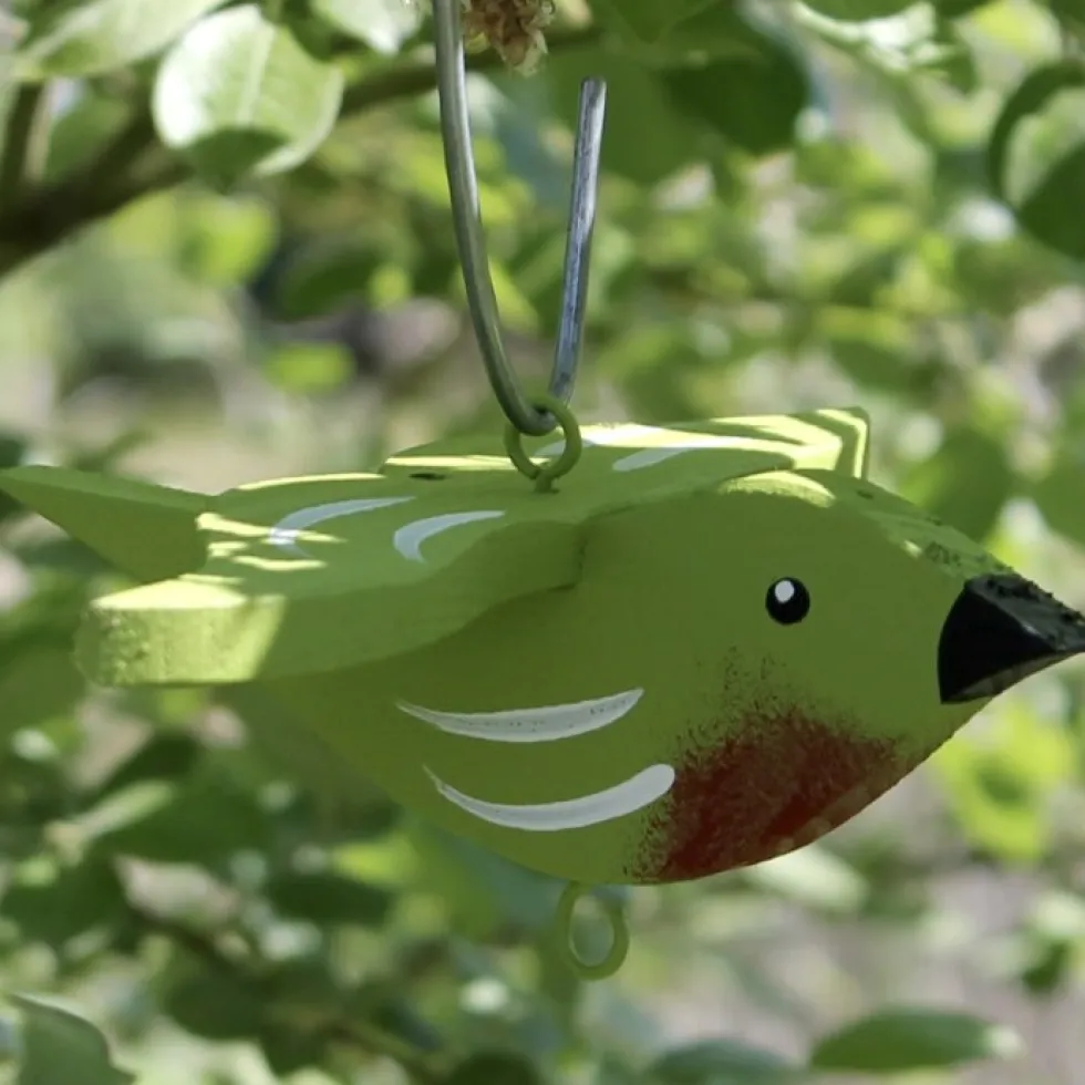 Meisenknödelhalter Futterspender Vögel – verschiedene Farben – Vogelvilla Höhe 9 cm