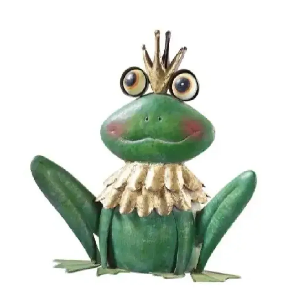 Metall Deko Figur FROSCH KONRAD Höhe 30 cm
