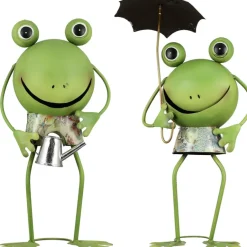Metall Tiere Deko Frosch Figur Finn und Emil Casablanca