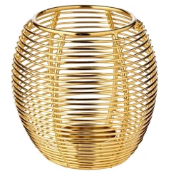 Metall Windlichter gold 2er Set Susi Edzard Höhe 9 cm