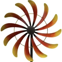 Metall Windrad Garten AMBROSIOS Art Ferro Höhe 168 cm