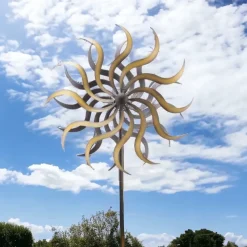 Metall Windrad Garten Art Ferro Höhe 180 cm