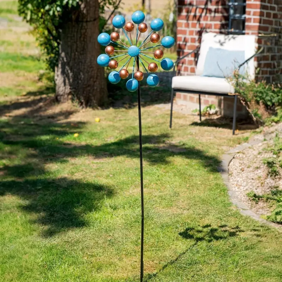 Metall Windrad Garten EMISFERO Höhe 124 cm