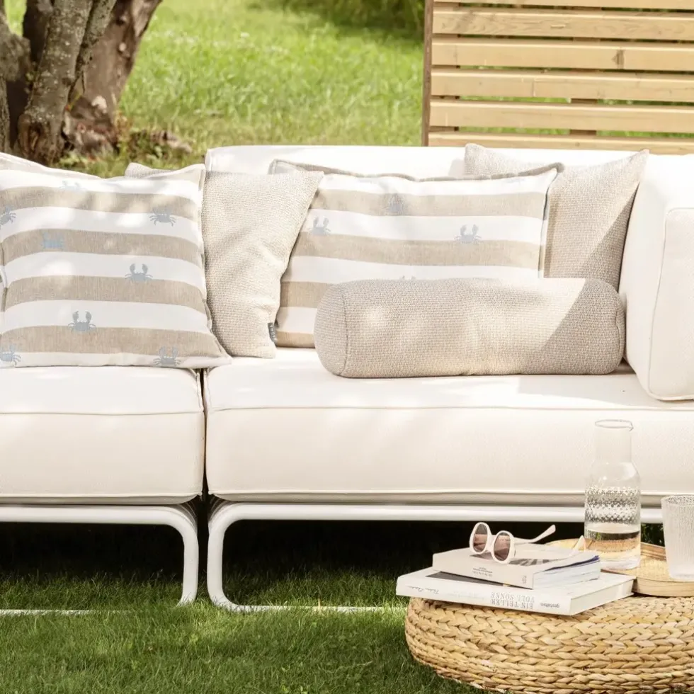 Nackenrolle Outdoor wetterfest Magma ANTIGUA beige 17×50 cm