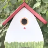 Nistkasten zum Aufhängen AUENLAND weiß Vogelvilla Höhe 23 cm