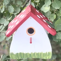 Nistkasten zum Aufhängen AUENLAND weiß Vogelvilla Höhe 23 cm