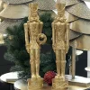 Nussknacker Figur gold Eugen Werner Voß Höhe 52 cm