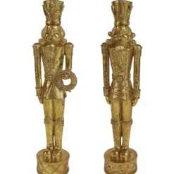 Nussknacker Figur gold Eugen Werner Voß Höhe 52 cm