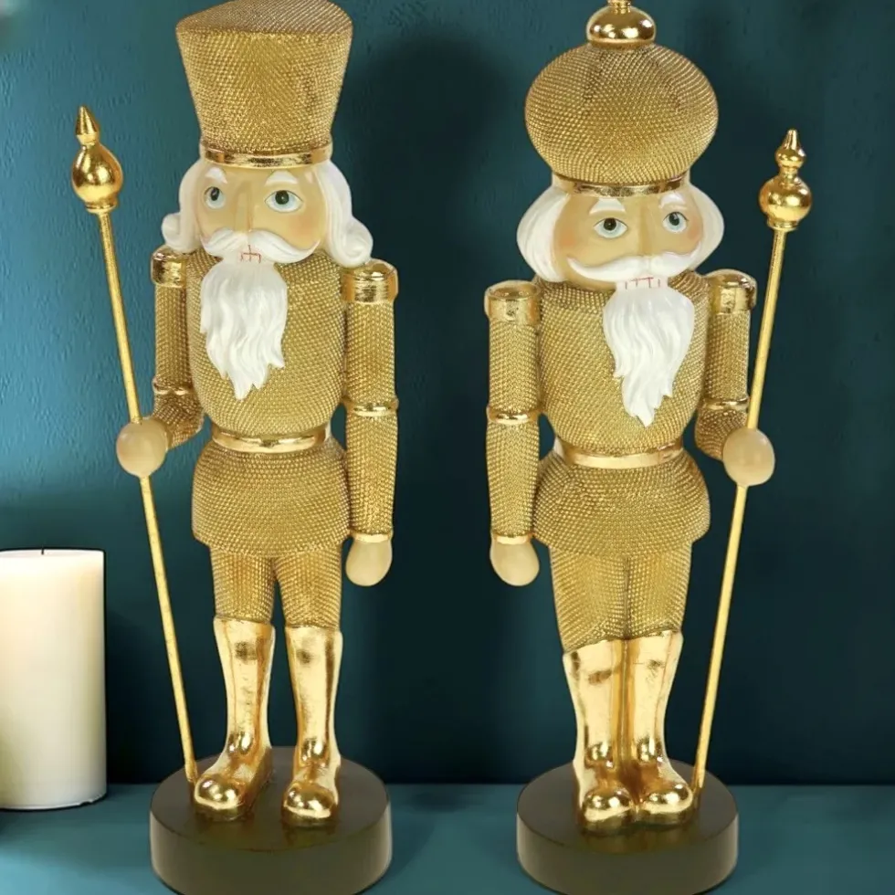 Nussknacker gold 2er Set Werner Voß Höhe 31 cm
