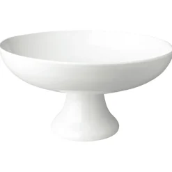 Obstschale mit Fuß ASA weiß groß D 33 cm