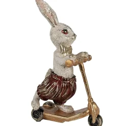 Osterdeko Hase Cherry mit Roller Clayre & Eef Höhe 25 cm