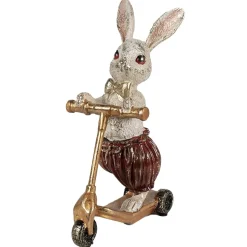 Osterdeko Hase Cherry mit Roller Clayre & Eef Höhe 25 cm