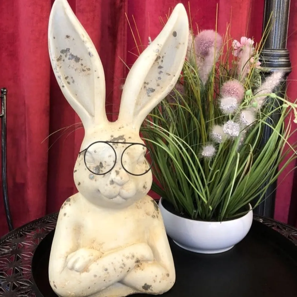 Osterdeko Hasenbüste Elias Casablanca Höhe 39 cm