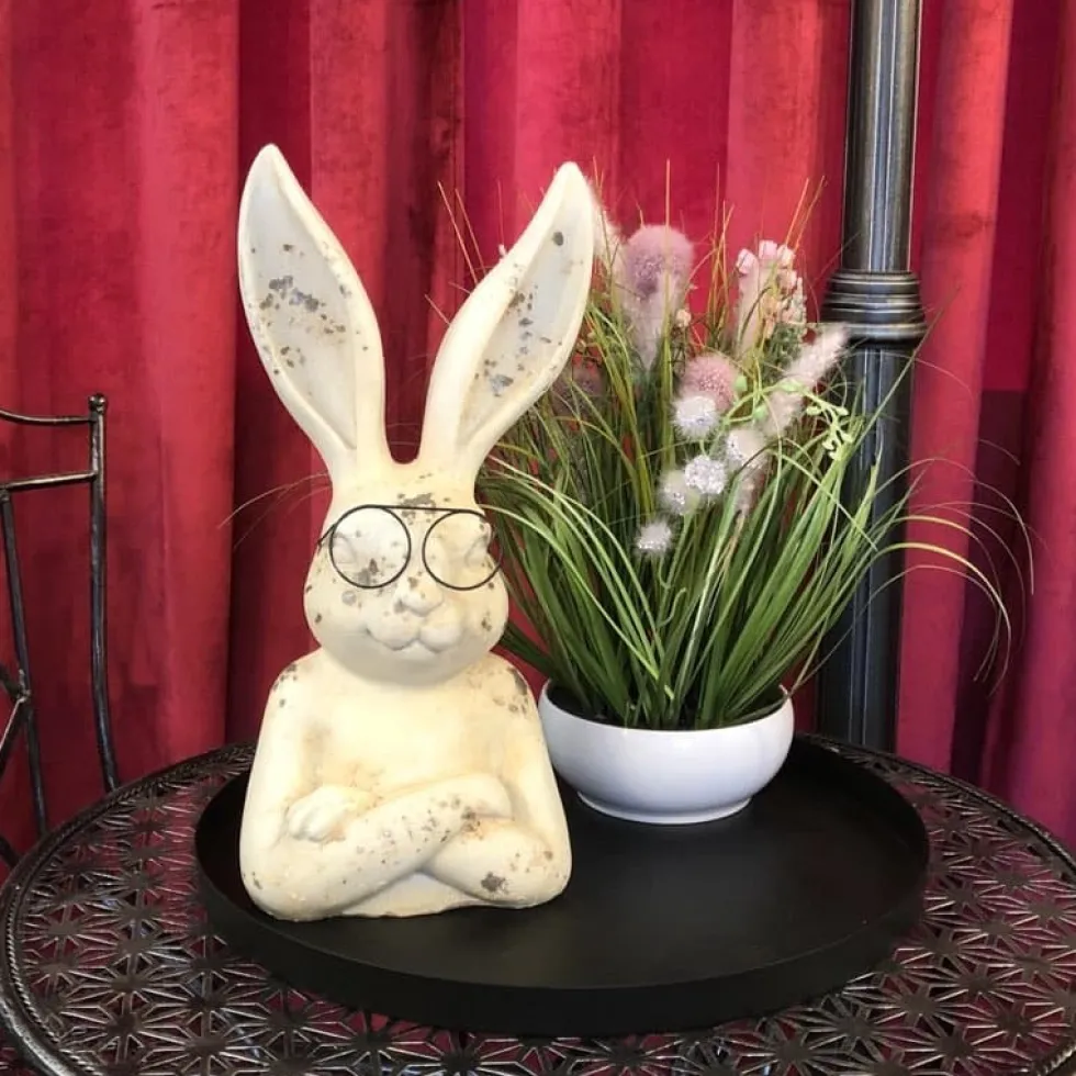 Osterdeko Hasenbüste Elias Casablanca Höhe 39 cm