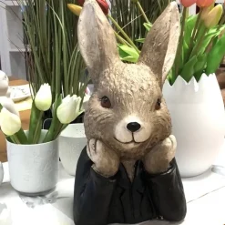Osterdeko Hasenbüste Elias Höhe 33 cm