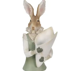 Osterdeko Hasenbüste mit Tütenvase Höhe 30 cm