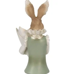 Osterdeko Hasenbüste mit Tütenvase Höhe 30 cm