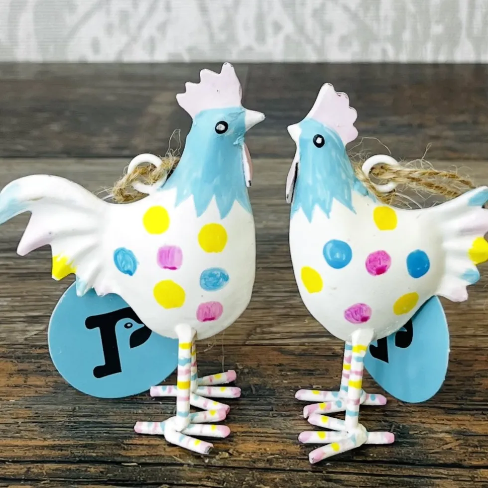 Osterdeko Hänger Hahn & Henne Pape Kunstgewerbe