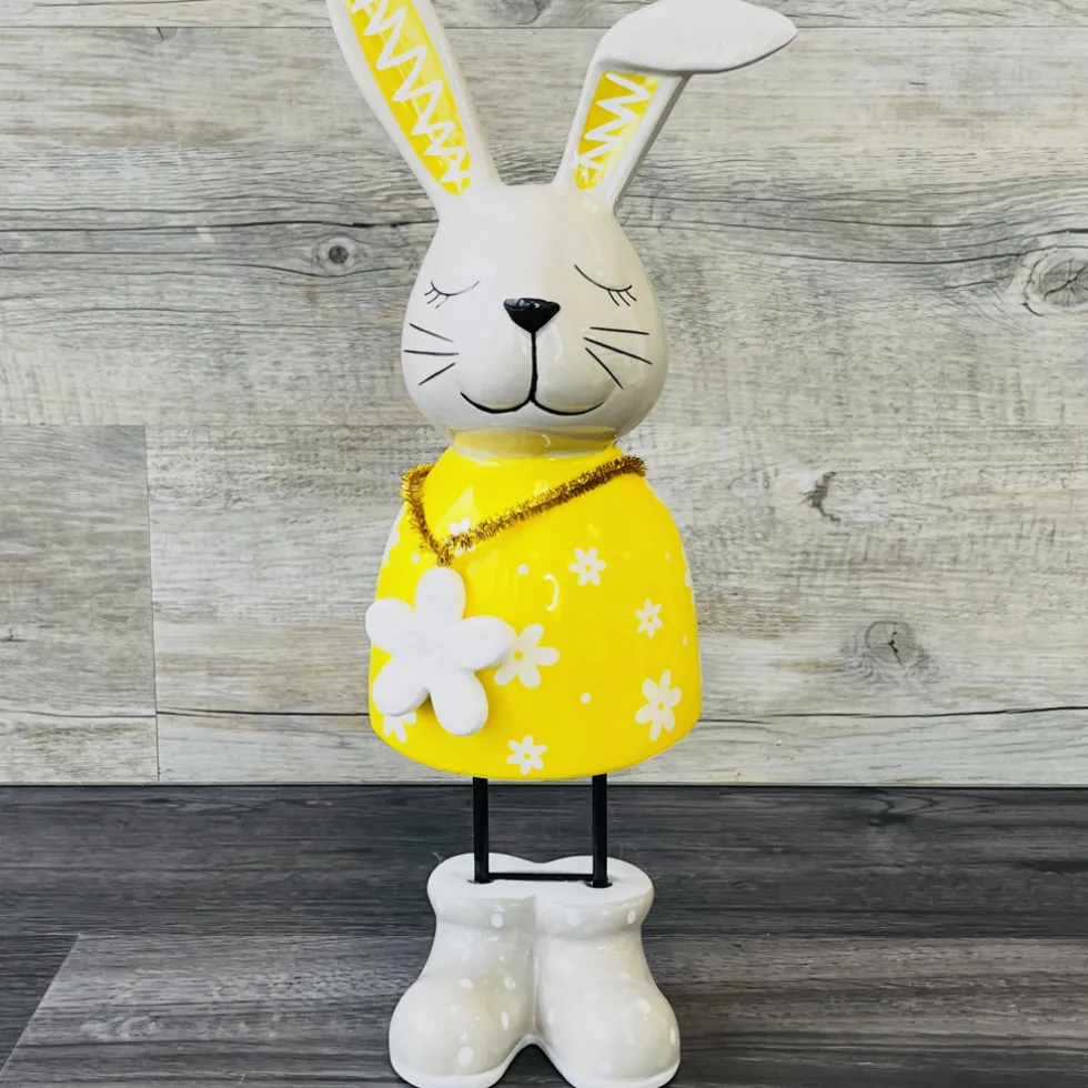 Osterdeko Keramikhase Helga Höhe 37 cm