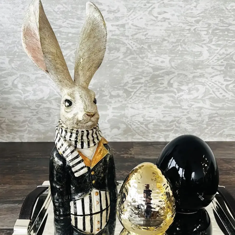 Osterhase Deko Hasenbüste Alfred und Mime Werner Voß