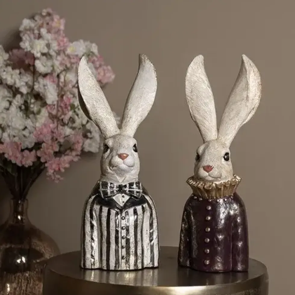 Osterhase Deko Hasenbüste Pierre Clayre & Eef Höhe 42 cm