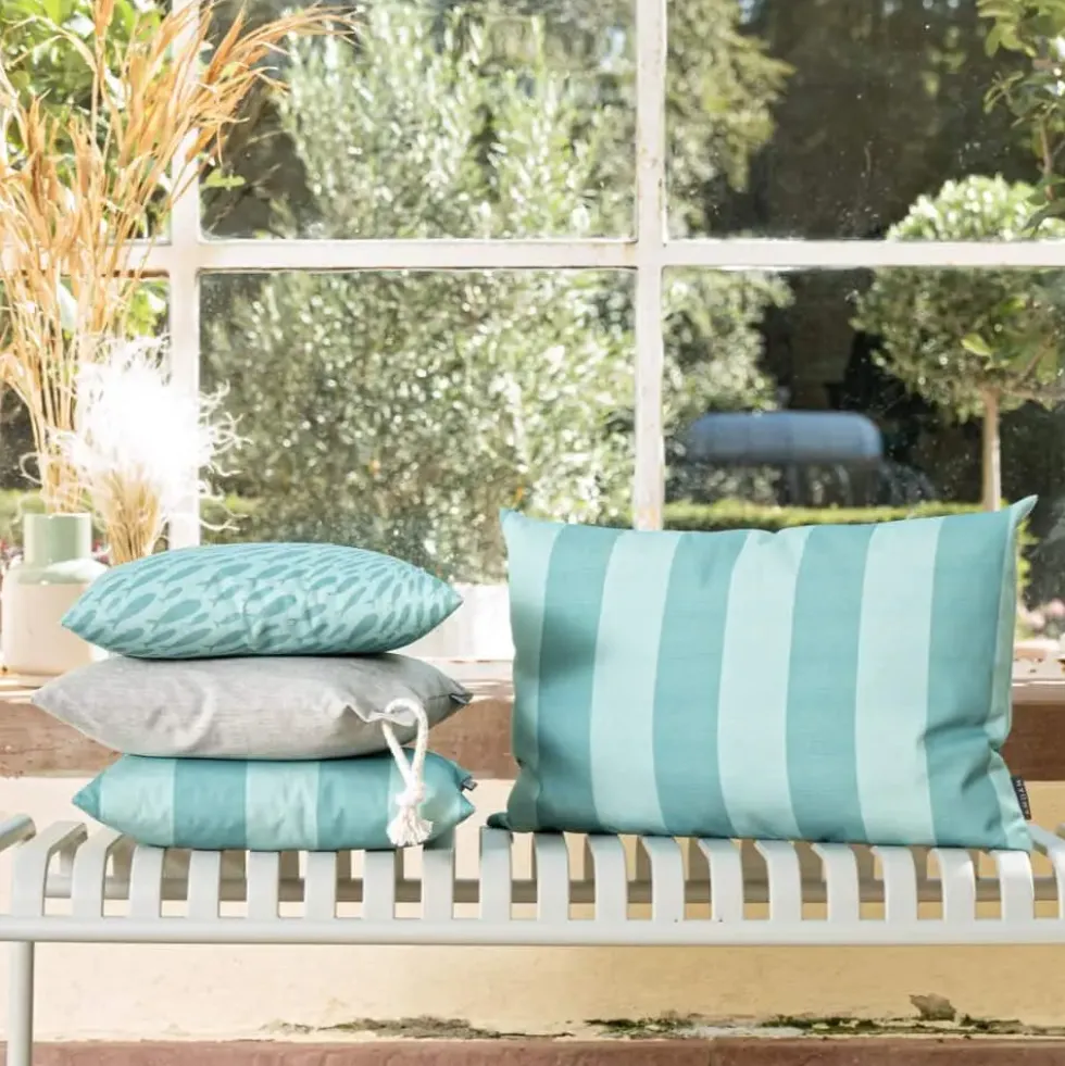 Outdoor Kissen Magma Haiti Streifen 40×60 cm