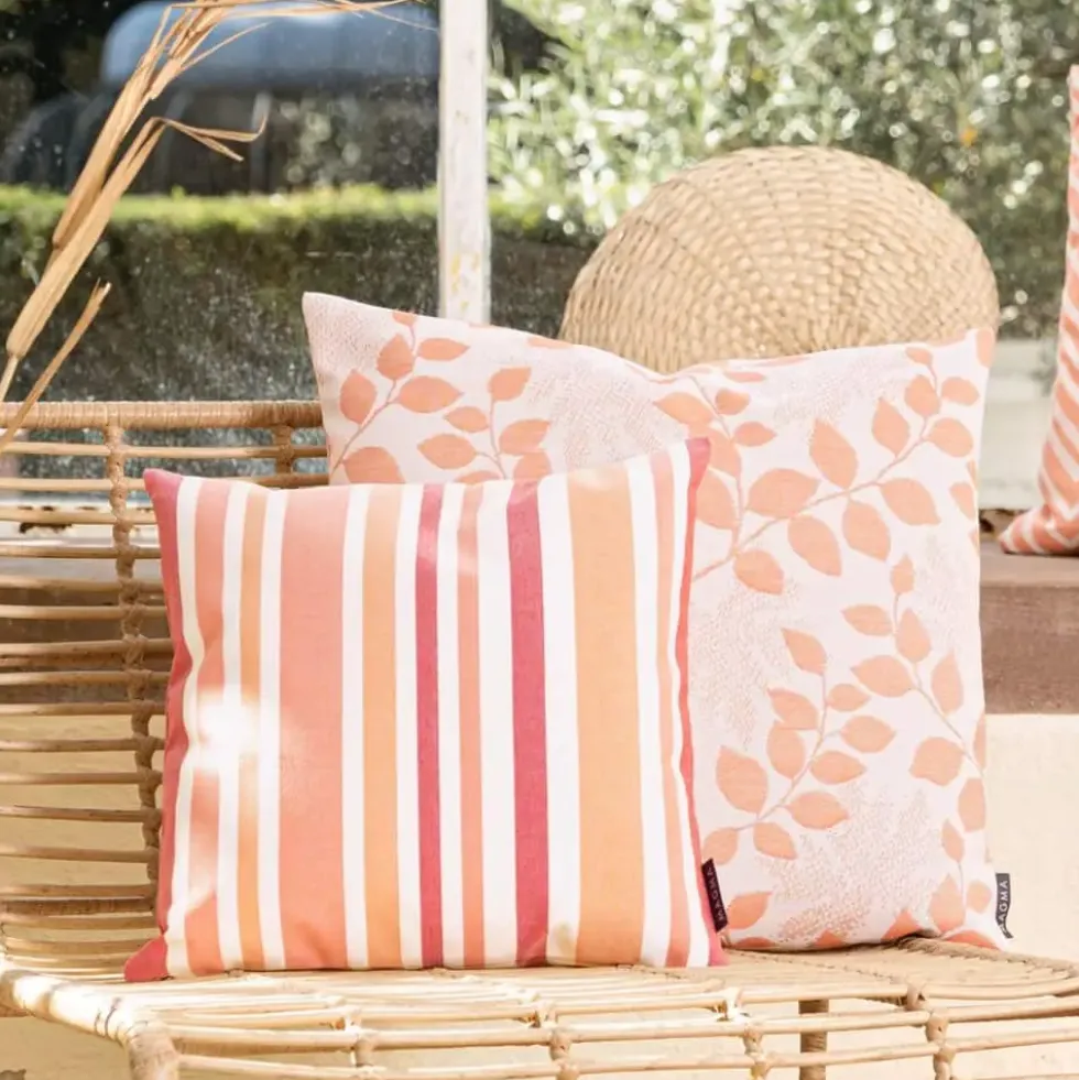 Outdoor Kissen Magma MARBELLA orange 40 x 40 cm