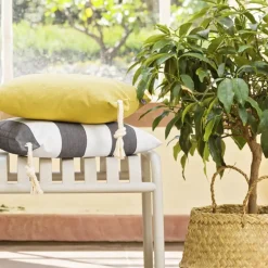 Outdoor Kissen Magma Santorin anthrazit 40×40 cm