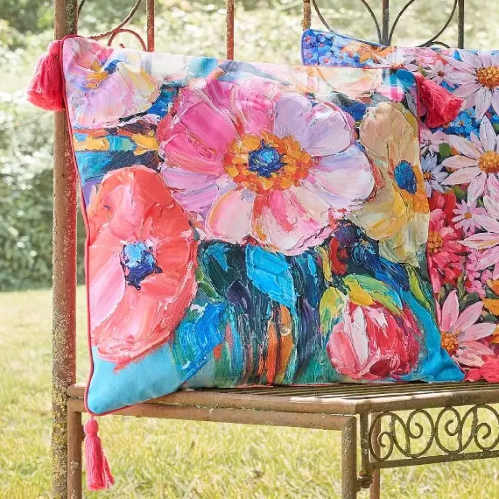 Outdoor Kissen Werner Voß Flowers Eva 45×45 cm