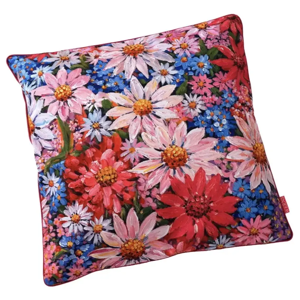 Outdoor Kissen Werner Voß Margeriten bunt 45×45 cm