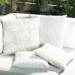 Outdoor Kissen wetterfest Magma Nassau limone 50×50 cm