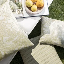 Outdoor Kissen wetterfest Magma Coronado limone 40×40 cm