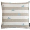 Outdoor Kissen wetterfest Magma CRAB gestreift beige 45×45 cm