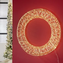 Outdoor LED Lichterkranz rund warmweiß | In 3 Größen