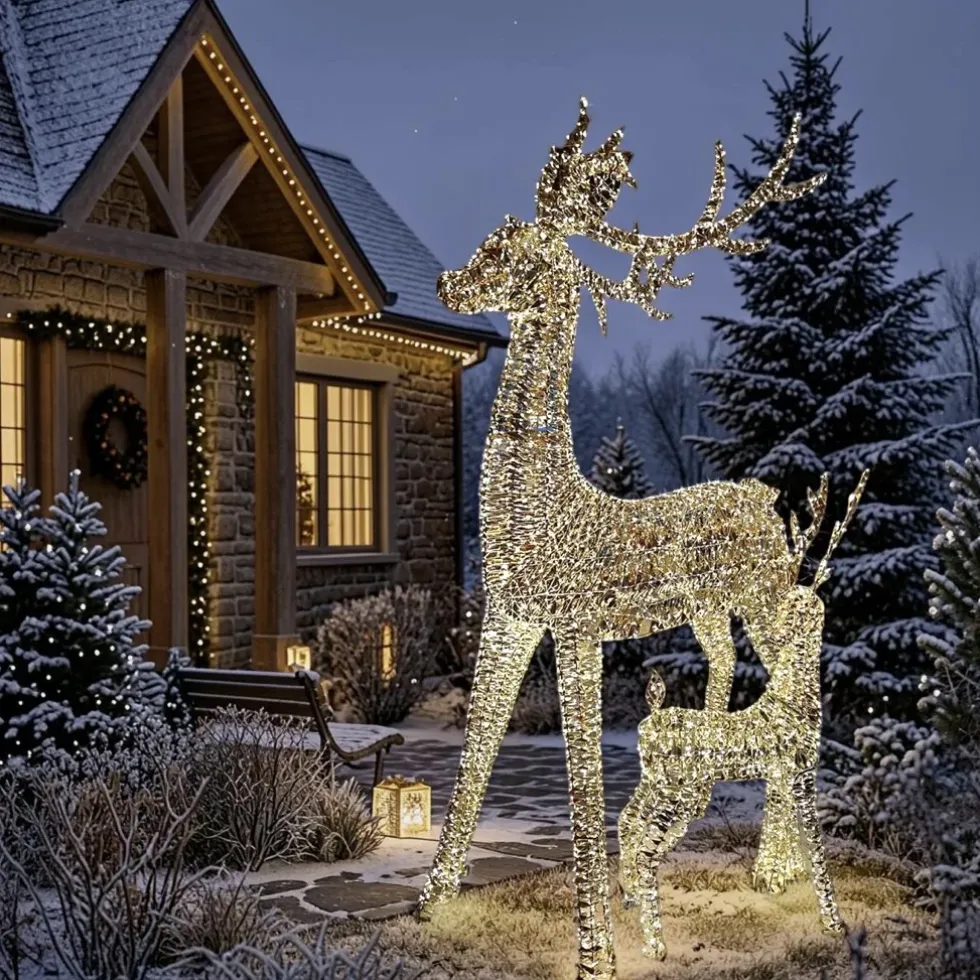 Outdoor LED Weihnachtsfigur Hirsch Höhe 270 | 120 cm