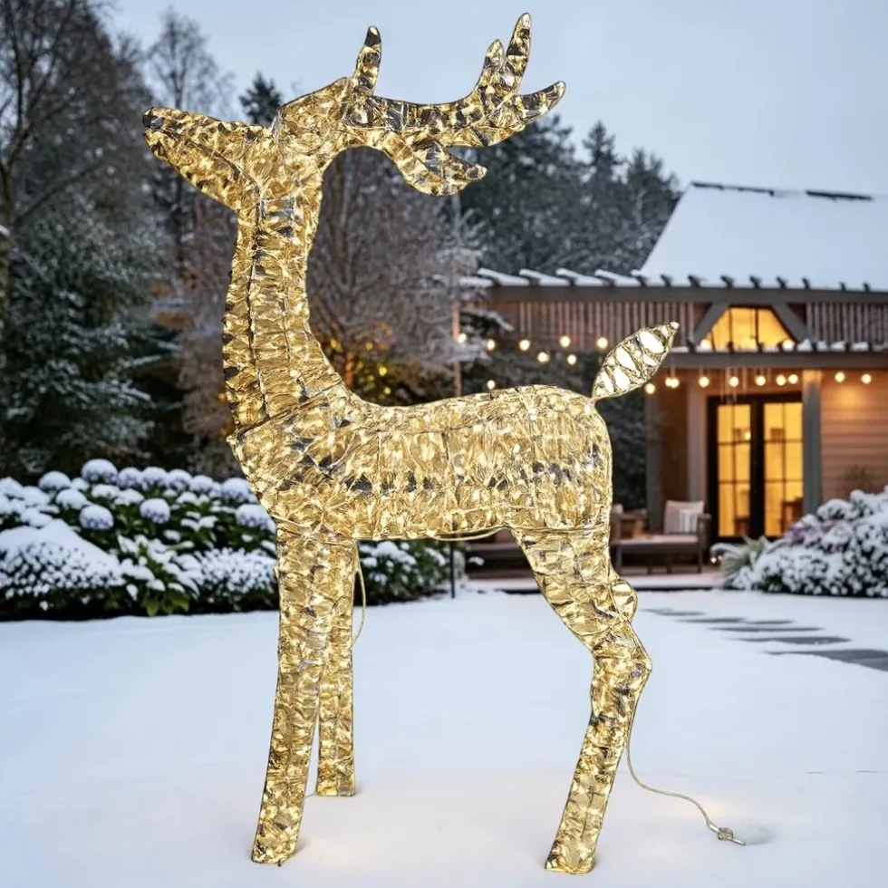 Outdoor LED Weihnachtsfigur Hirsch Höhe 270 | 120 cm