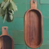 Ovale Holzschale ASA Akazie Holz massiv 33×13 cm