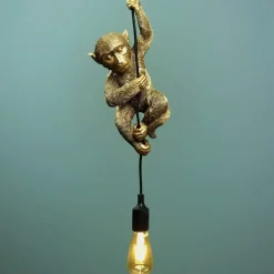 Pendelleuchte Affe gold Chip Werner Voß