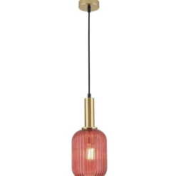 Pendelleuchte CALISTA rot 1-flammig