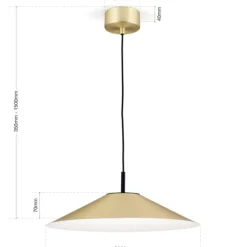 Pendelleuchte GAETA messing